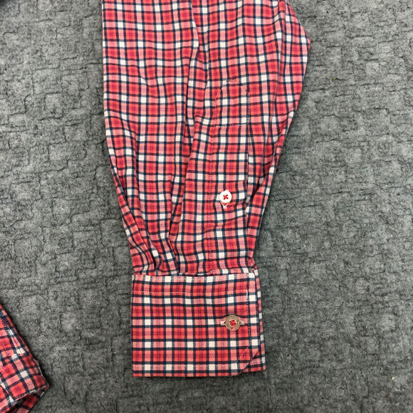 Southern Tide Shirt Mens Large Pink Plaid Check Button Up Corp Office Preppy Day - Picture 5 of 13